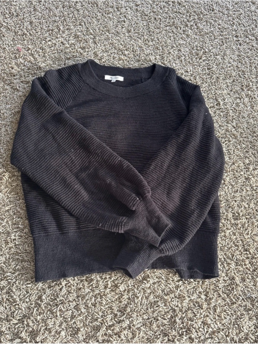 Madewell ribbed crewnecknsweater